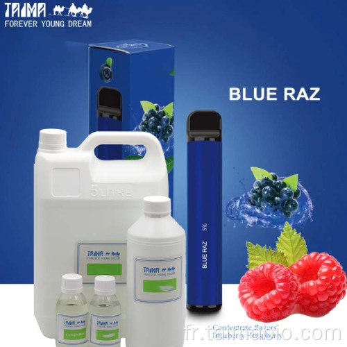 Ice-bleu raz vape concentré saveur bleu razz e-liquide